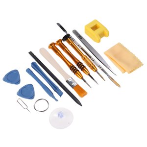 GOOHOCHY 15pcs/Pack Repair Tool Set Stainless Steel Assorted Color for Mobile