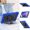thumbnail image 3 of Case for Lenovo Tab M10 3rd Gen 10.1 inch 2022 with Screen Protector, 360 Degree Rotating Kickstand Hand Strap Heavy Duty Shockproof Cover with Shoulder Strap, Blue, 3 of 7