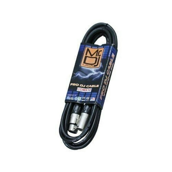 MR DJ 10' DMX 5-Pin XLR Pro Stage DJ Lighting Cable 110ohm 512 DMX-510