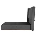 thumbnail image 3 of Cabecera King Size Linz + Base Cama Gris Oscuro, 3 of 8