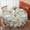 Pioneer Flower Floral-3, variant on Pioneer Flower Floral Print Pattern Round Tablecloth 70"x70", Wrinkle Resistant Wipeable Table Cover for Kitchen Dining Room Picnic Patio and Party