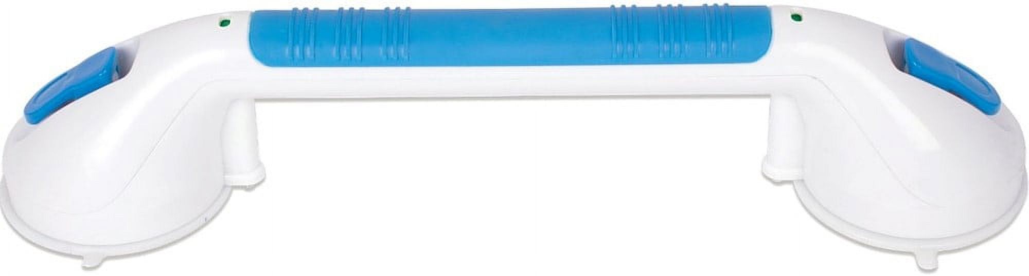 Carex Suction Shower Grab Bar, 16" Ultra Grip Handle, Dual Locking, 75 lb Weight Capacity - image 4 of 10