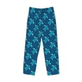 thumbnail image 6 of Uemuo Cute Turtle Pattern Men's Wide Leg Palazzo Lounge Pants with Pockets Light Weight Loose Comfy Casual Pajama Pants-XX-Large, 6 of 9