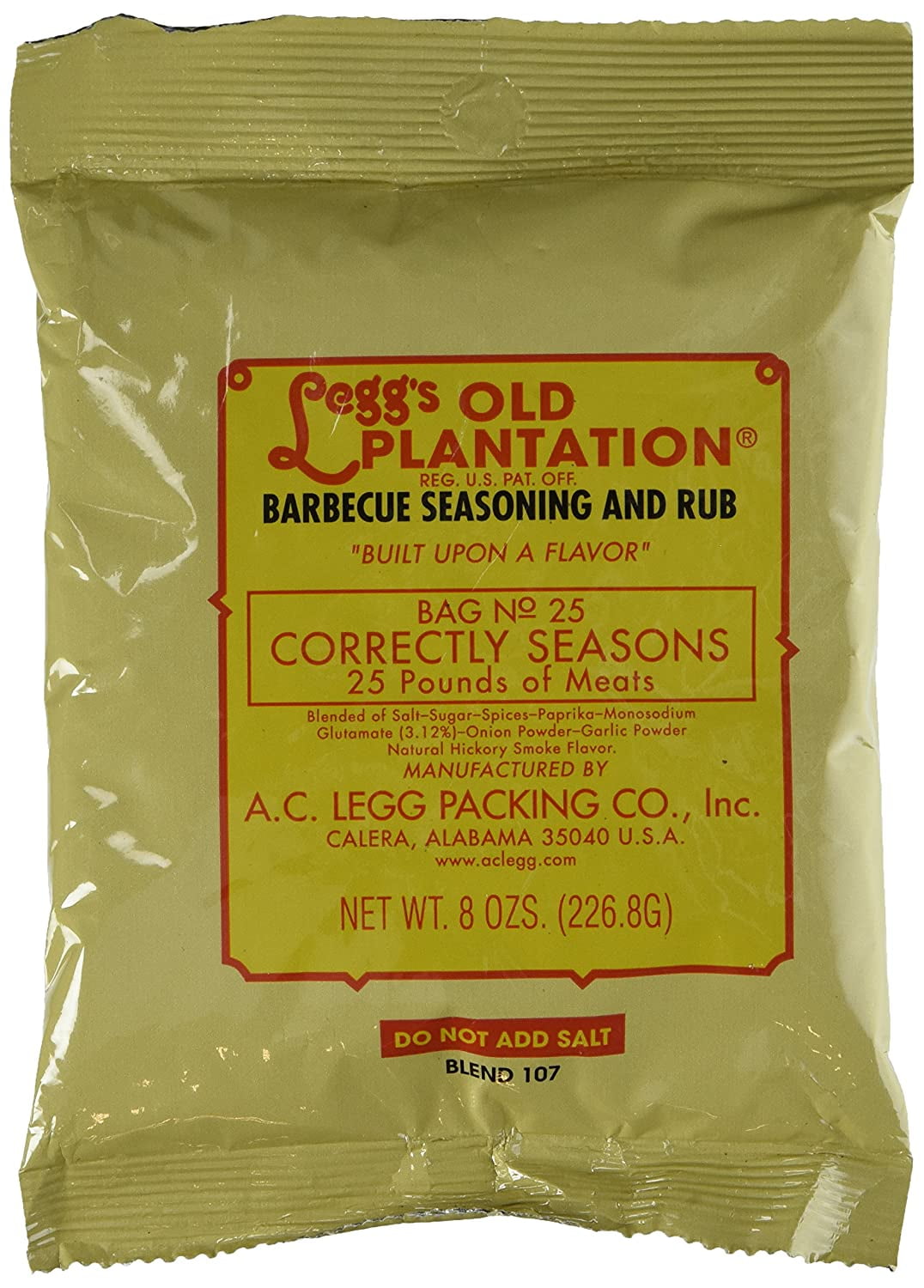 Leggs Old Plantation Barbecue Seasoning 2025