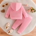 thumbnail image 5 of Mercatoo Baby 2 Piece Outfit I Love Papa Sweatsuit Set Long Sleeve Hoodies Sweatpants Suit Cotton Cute Joggers 𝐓racksuit, 5 of 5