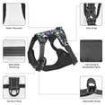 thumbnail image 5 of XMXY No Pull Dog Harness, Colorful Floral Abstract Leaves Adjustable Reflective Pet Harness with Oxford Vest, Small Size, 5 of 7