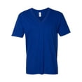 thumbnail image 1 of American Apparel T-Shirt Col en V en Jersey Fin, TP, Lapis, 1 of 2