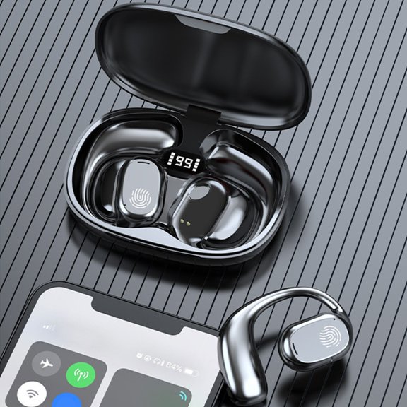 AZXY Earbuds Wireless Bluetooth,Bluetooth Earbuds Noise Cancelling Waterproof,Open Ear Headphones with Charging Case,Long Battery Life True Wireless Sports Ear Buds for Running Cycling Travel