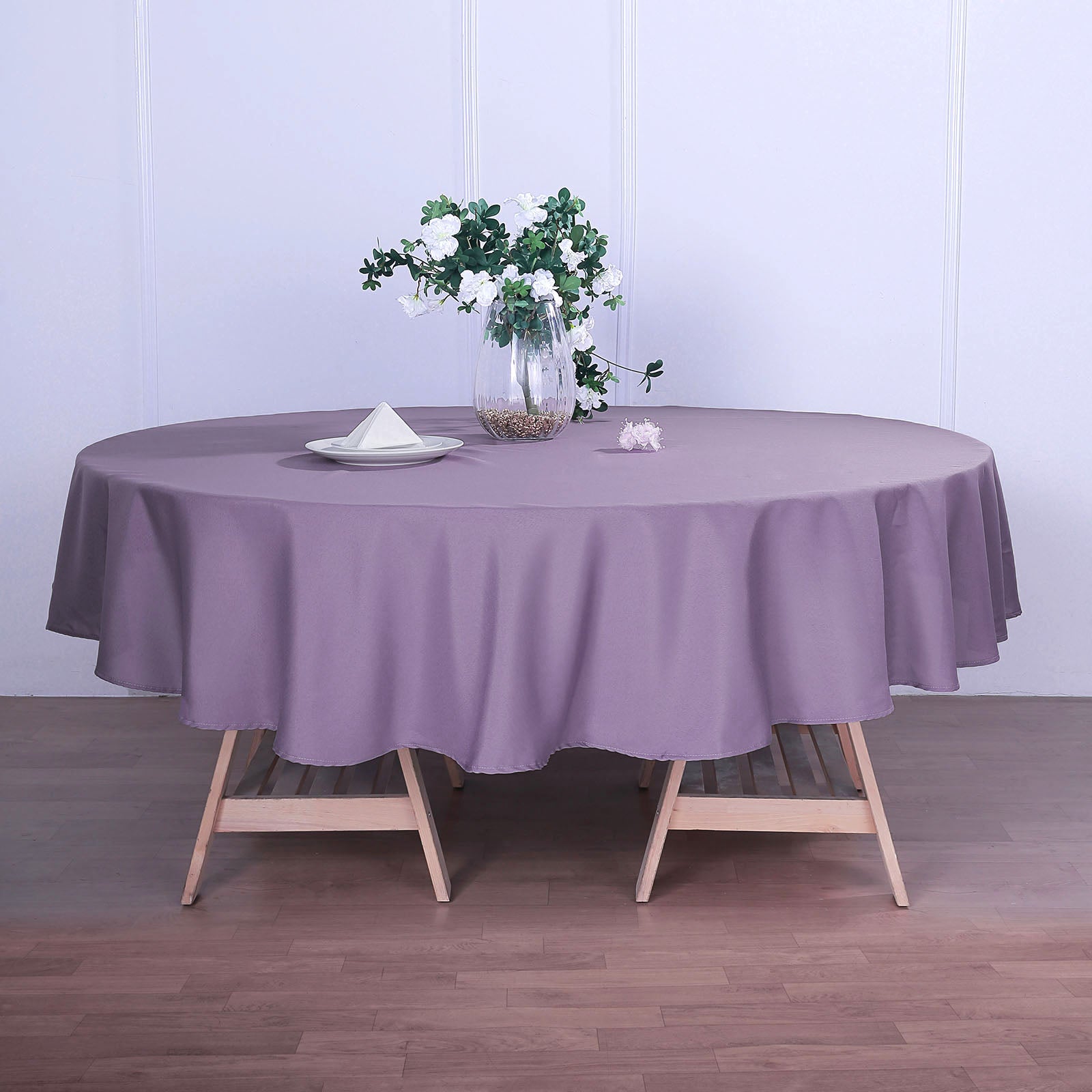 Efavormart 108" Wholesale Round Tablecloth Polyester Round Table Linens For Wedding Party