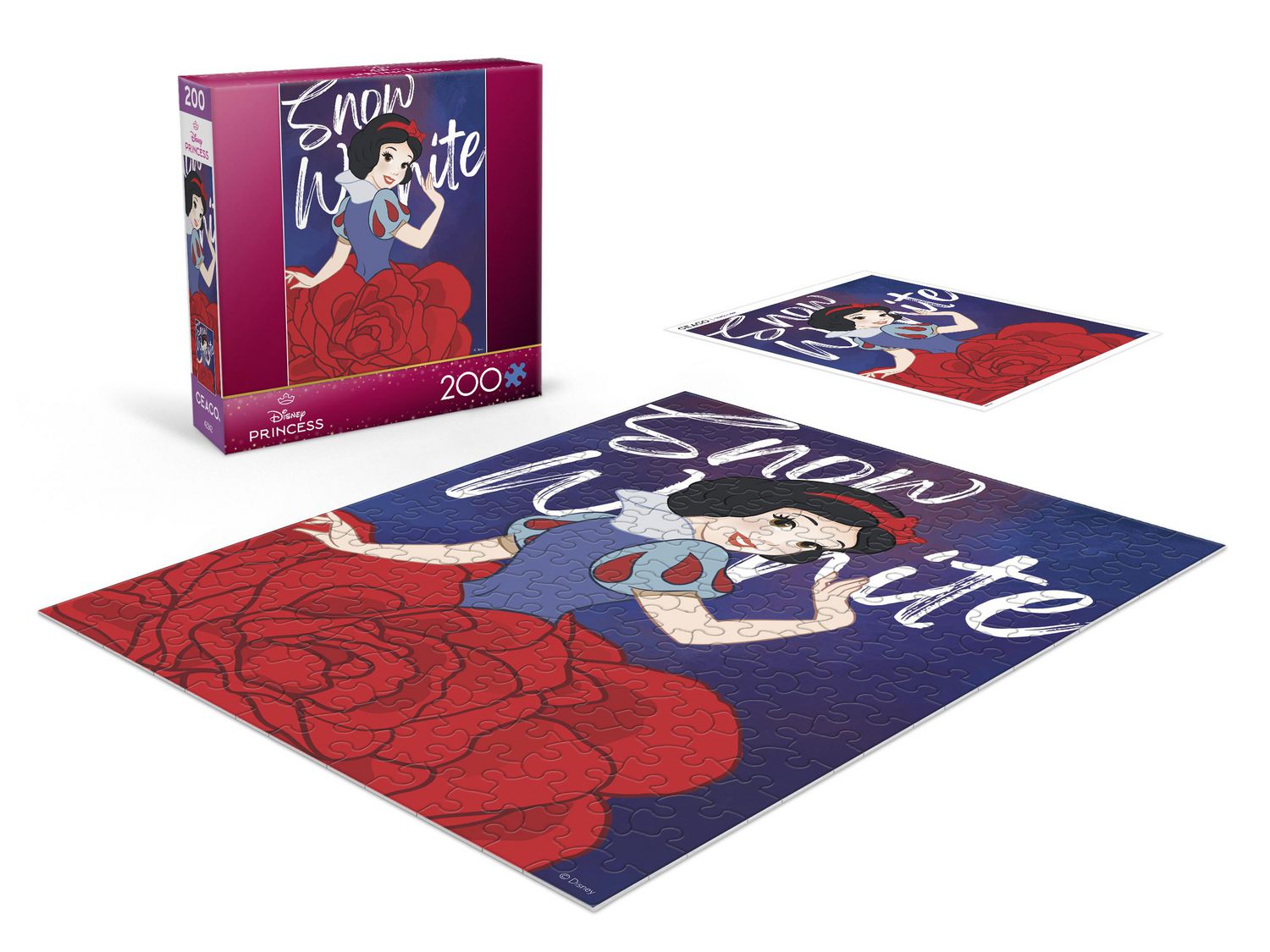 Ceaco Disney Princess Snow White 200-Piece Interlocking Jigsaw Puzzle for Children Ages 8+
