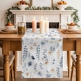 thumbnail image 2 of Table Runner 72 Inches Long for Kitchen Dining, Blue Yellow Spring Floral Dresser Scarf Farmhouse, Dining Table Decorations for Wedding/Parties, Watercolor Botanical Flowers 18 x 72 In, 2 of 8