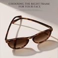 thumbnail image 5 of Fozono Classic Round Polarized Sunglasses for Women FZN825, 5 of 6