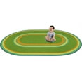 thumbnail image 2 of Joy Carpets Kid Essentials Ripples 78" x 109" Oval Indoor Area Rug in Color Retro, 2 of 4