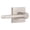 Satin Nickel, variant on Miseno Mlk4022x Lorton Flat Bar Passage Door Lever Set - Brass