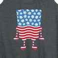 thumbnail image 3 of SpongeBob SquarePants - Silhouette Stars Stripes - Women's Racerback Tank Top, 3 of 6