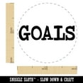 thumbnail image 2 of Goals Fun Text Self-Inking Rubber Stamp Ink Stamper - Red Ink - Medium 1 Inch, 2 of 7