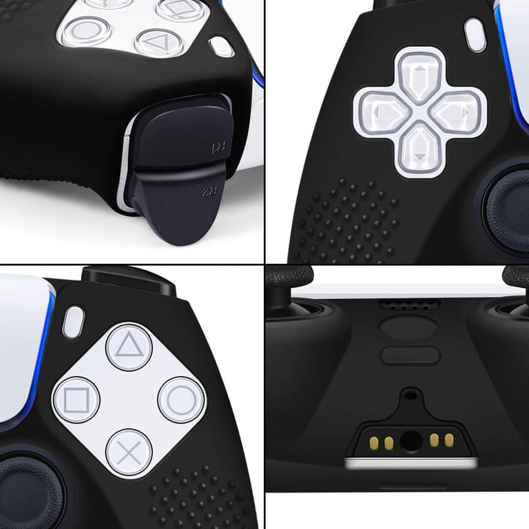 EEEkit PS5 Controller Silicone Case Black 10 Grips photo 5