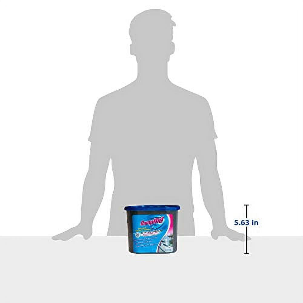 damprid fragrance free disposable moisture absorber with activated charcoal; 18oz - 3 pack; moisture absorber & odor remover