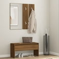 thumbnail image 1 of vidaXL Hallway Furniture Set Brown Oak Engineered Wood, 1 of 5