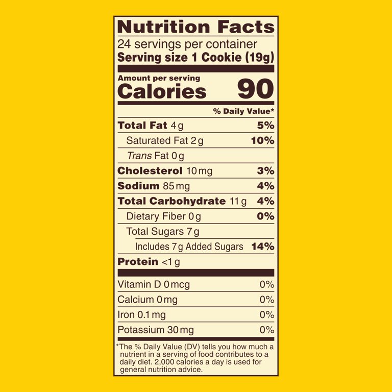 Nestle Cookie Dough Nutrition Facts