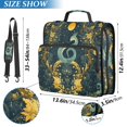 thumbnail image 2 of FORMRS Zipper Binder with Shoulder Strap 2-inch Ring 500 Sheet Capacity File Bag, Green Celestial Serpent, 2 of 5