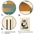 thumbnail image 3 of Designart "Cream Green Geometric Quiet Depths" Minimalism Canvas Print, 3 of 5