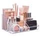 thumbnail image 1 of Organizador de maquillaje StorI de plástico transparente con 6 compartimentos, 1 of 8
