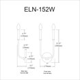thumbnail image 2 of Dainolite ELN-152W-MB Wall (Decorative), 2 of 3