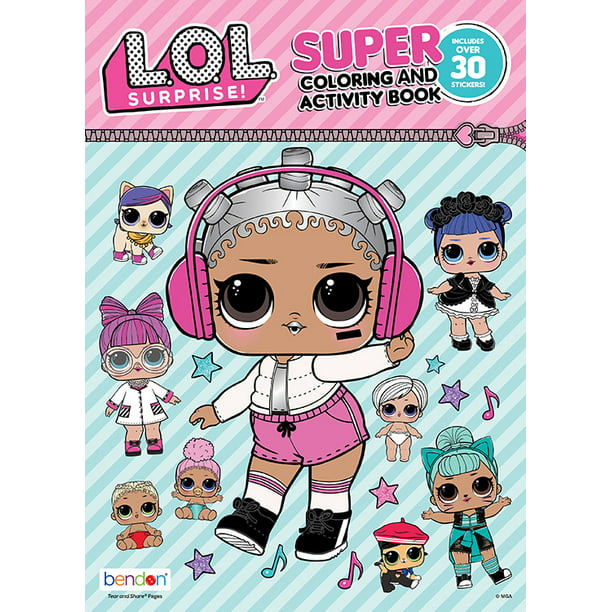 lol surprise super coloring and activity book  walmart