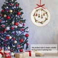 thumbnail image 3 of Kit de inicio de puntada de bordado de Navidad DIY hecho a mano patrón de Navidad aro de bordado de tela, S335 Yuarrent HA001530-02, 3 of 6