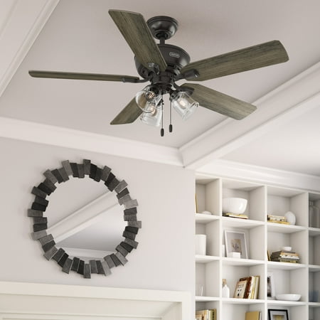 

Hunter 52 inch Rosner Noble Bronze Ceiling Fan with LED Light Kit and Pull Chain