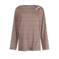 thumbnail image 5 of Neewe Womens Long Sleeve Shirts Round Neck Tops Basic Tops Fall Outfits Fashion Clothes 2025, 5 of 7