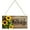 Khaki, variant on Sunxin Door Hanging Decoration Sunflower Welcome Banner Home Wooden Crafts Door Sign Rectangular Logo Creative Decoration Sign Home, 1* Wooden Sign