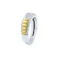 thumbnail image 6 of Rachel Koen Round Cut Diamond Mens Wedding Band 10k White Gold 0.40 Cttw Size 10, 6 of 7