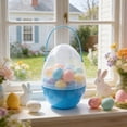 thumbnail image 5 of Jumbo Easter Egg with Handle, Giant Fillable Plastic Container,Large Transparent Egg Shaped Bucket for Prizes & Party Favors,Easter Egg Hunt Supplies, 5 of 7
