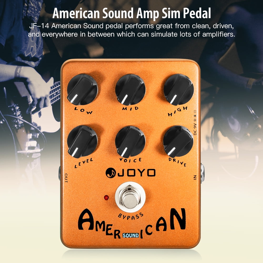 JOYO JF-14 American Sound Amp Simulator Pedal of Fd 57 Deluxe Amplifier for Electric Guitar