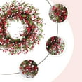 thumbnail image 2 of 22 Inch Red Berry Christmas Wreath for Front Door Winter Berry Wreath for Seasonal Decoration Winter Farmhouse Home Hoilday Christmas Party Decorations Indoor/Outdoor, 2 of 7