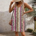 thumbnail image 3 of Jesvior Summer Dresses for Women Casual Loose Sleeveless A-Line Tank Dress with Pockets Knee Length Boho Floral Printed Beach Sundress, 3 of 5