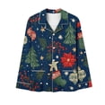 thumbnail image 5 of successthop Christmas Pajamas for Women 2 Piece Tree Long Sleeve Star Shirts Festival Pants Xmas Loungewear with Pockets, 5 of 6