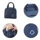 thumbnail image 5 of Cateissary Bolsa de lonchera aislada con cremallera de papel de aluminio de tela Oxford portátil impermeable Almacenamiento y organización del hogar azul, 5 of 6