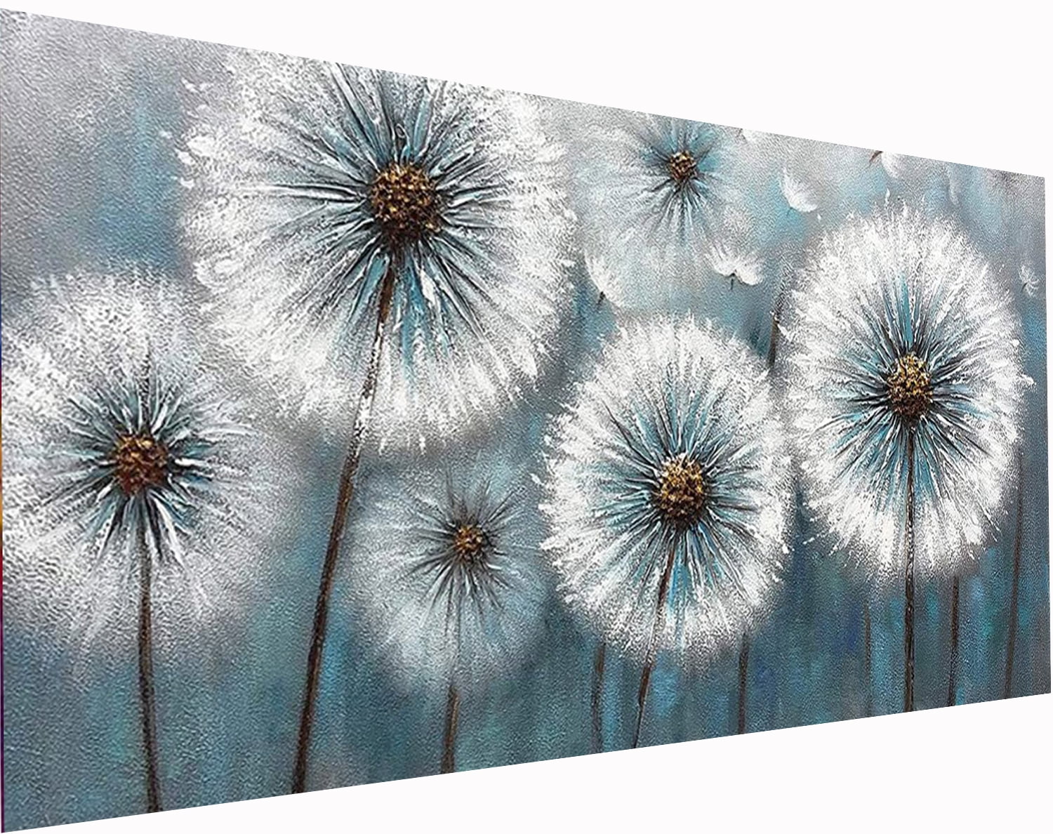 YALKIN Dandelion Flowers Large Diamond Painting Art Kits for Adults (35 ...