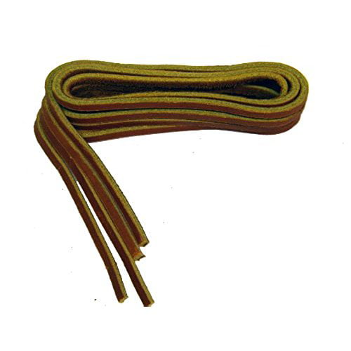 Tan Leather Replacement Shoelaces for Boat Shoes - 2 Pair Pack (40)