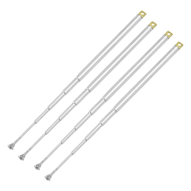 4X Antena Telescopica Remoto 307mm 12 pulgada 5 Secciones para FM Radio TV