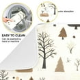 thumbnail image 2 of Yayeee Dish Drying Mat for Kitchen Counter 16"x18" Microfiber Absorbent Pad, Winter Forest, 2 of 7