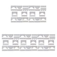 thumbnail image 1 of Cortina de ventana Bearachild 2X de encaje de Fibra decoración interior 160x60cm 160x30cm Blanco CBP096767, 1 of 3