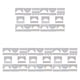 thumbnail image 1 of Cortina de ventana de encaje Injueey 2 piezas Blanco 160x60cm + 160x30cm, 1 of 6