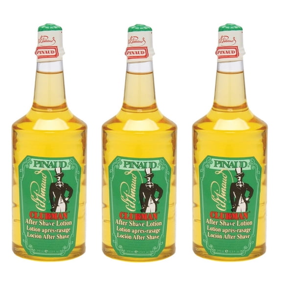 CLUBMAN PINAUD Barber After Shave Lotion Cologne Fragrance 12.5 oz 3 x BB-403200