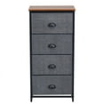 thumbnail image 6 of 4 Drawer Dresser for Bedroom, Chests of Drawers, Fabric Vertical Dresser Storage Tower, Gray, 6 of 6