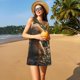 thumbnail image 3 of Balery Sunshine Butterfly Flower Bear Vestidos de verano para mujer con estampado: vestido holgado sin mangas, vestido playero informal y cómodo para días calurosos., 3 of 7