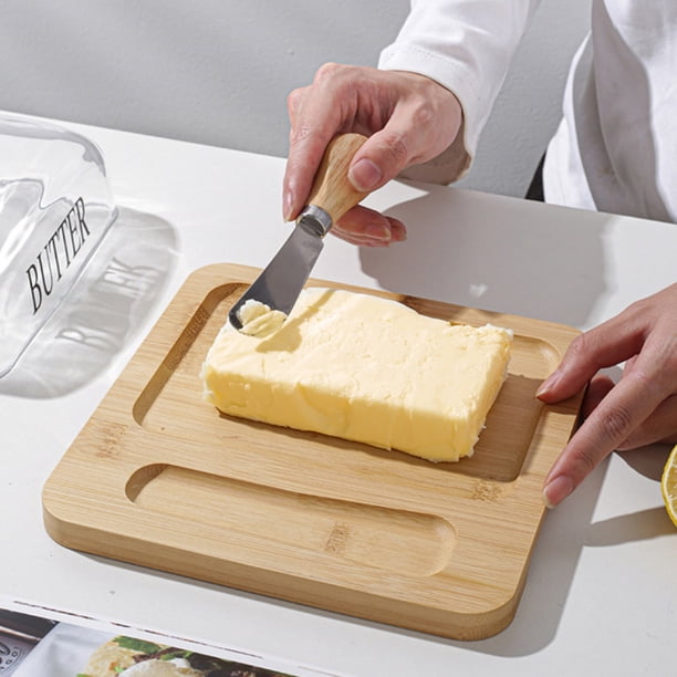 Beurrier Hermétique Avec Couteau Intégré - Conteneur Beurre Et Fromage - Pour Cuisine, Frigo, Camping - 16.7x9.7x7.4cm